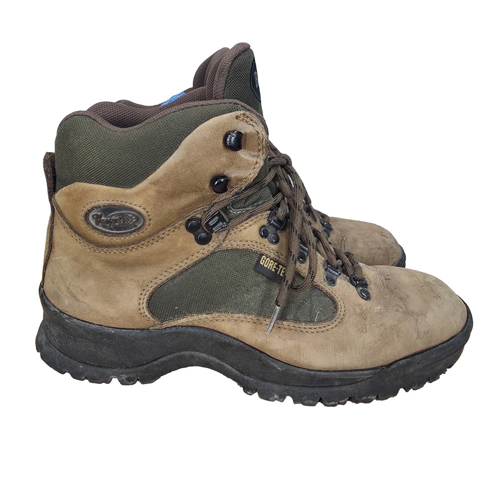 Vasque Clarion Boots Mens 9.5 M Brown Nubuck Leather GTX Waterproof Hiking